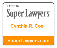 Cynthia Cox Super Lawyers rating logo